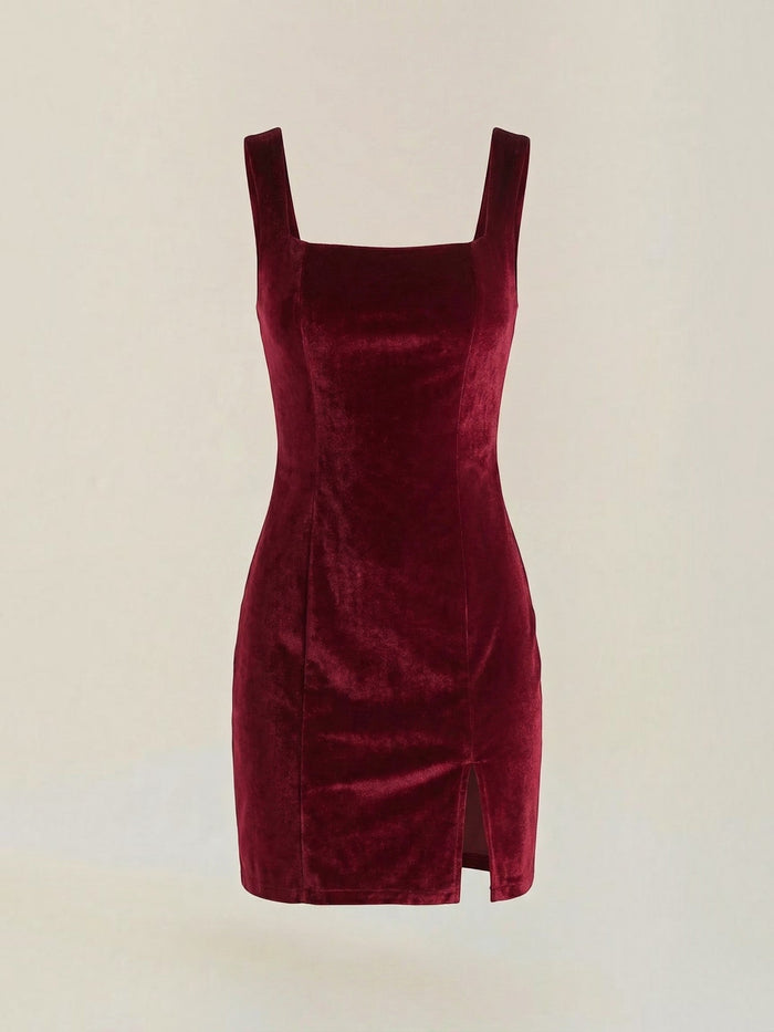 Rachelle Robe Courte En Velours