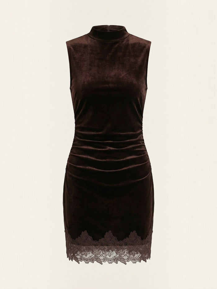 Ramona Robe Courte En Velours