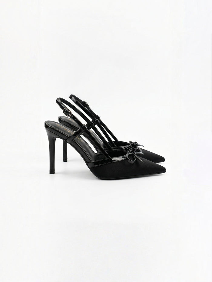 Rebecca Escarpin Satin Avec Nœud