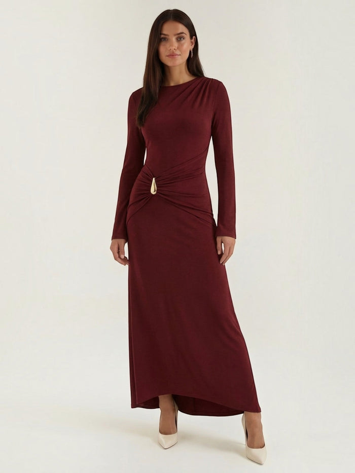 Renee Robe Longue À Manches Longues