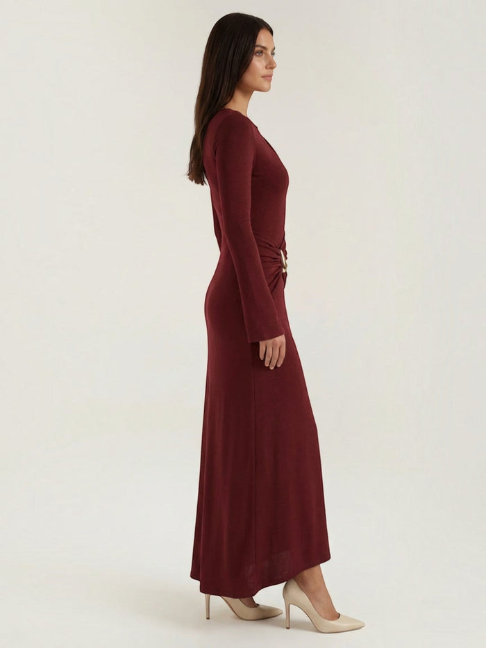 Renee Robe Longue À Manches Longues