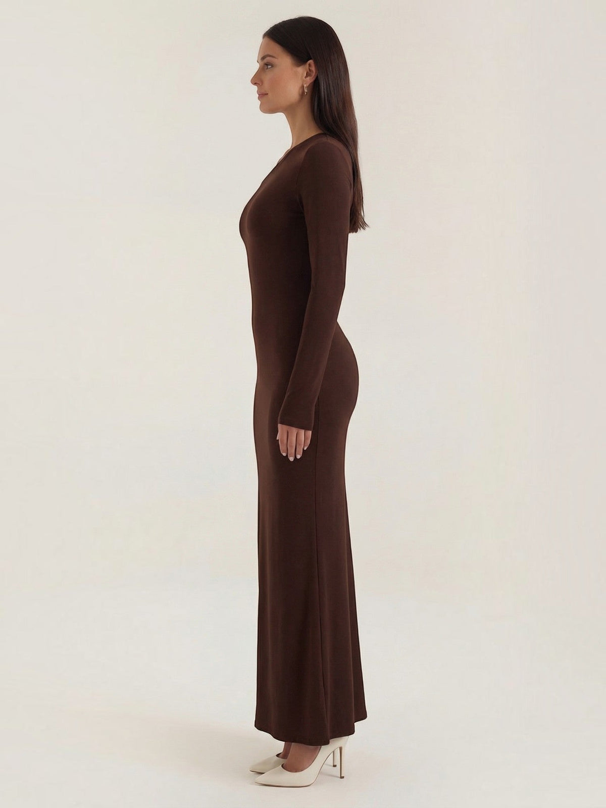 Roberta Robe Longue Près Du Corps