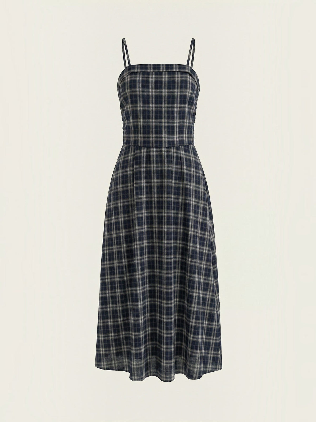 Ronda Robe Midi À Carreaux D'Été