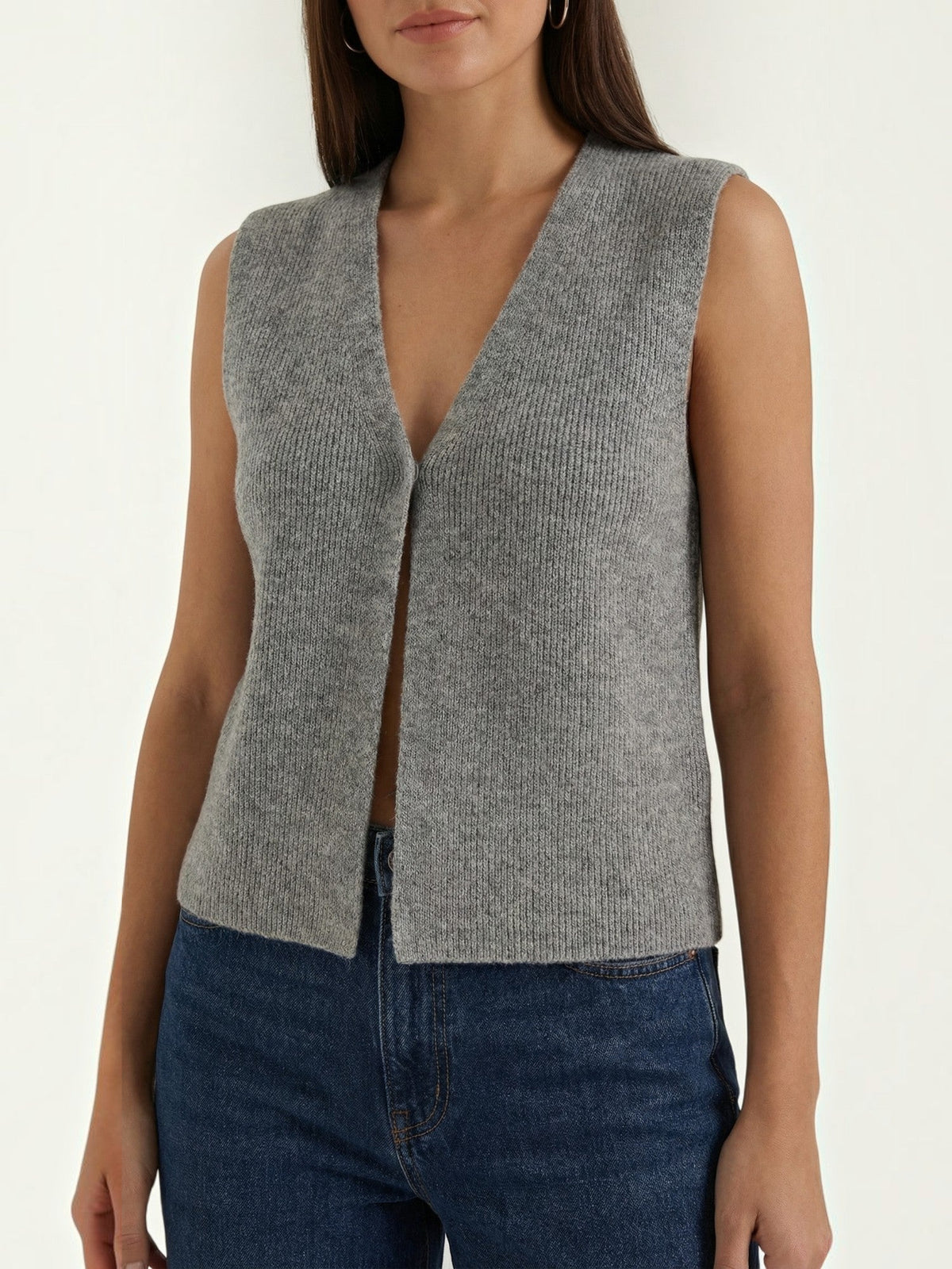 Sharon Débardeur En Maille Style Gilet