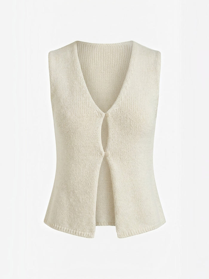 Sharon Débardeur En Maille Style Gilet