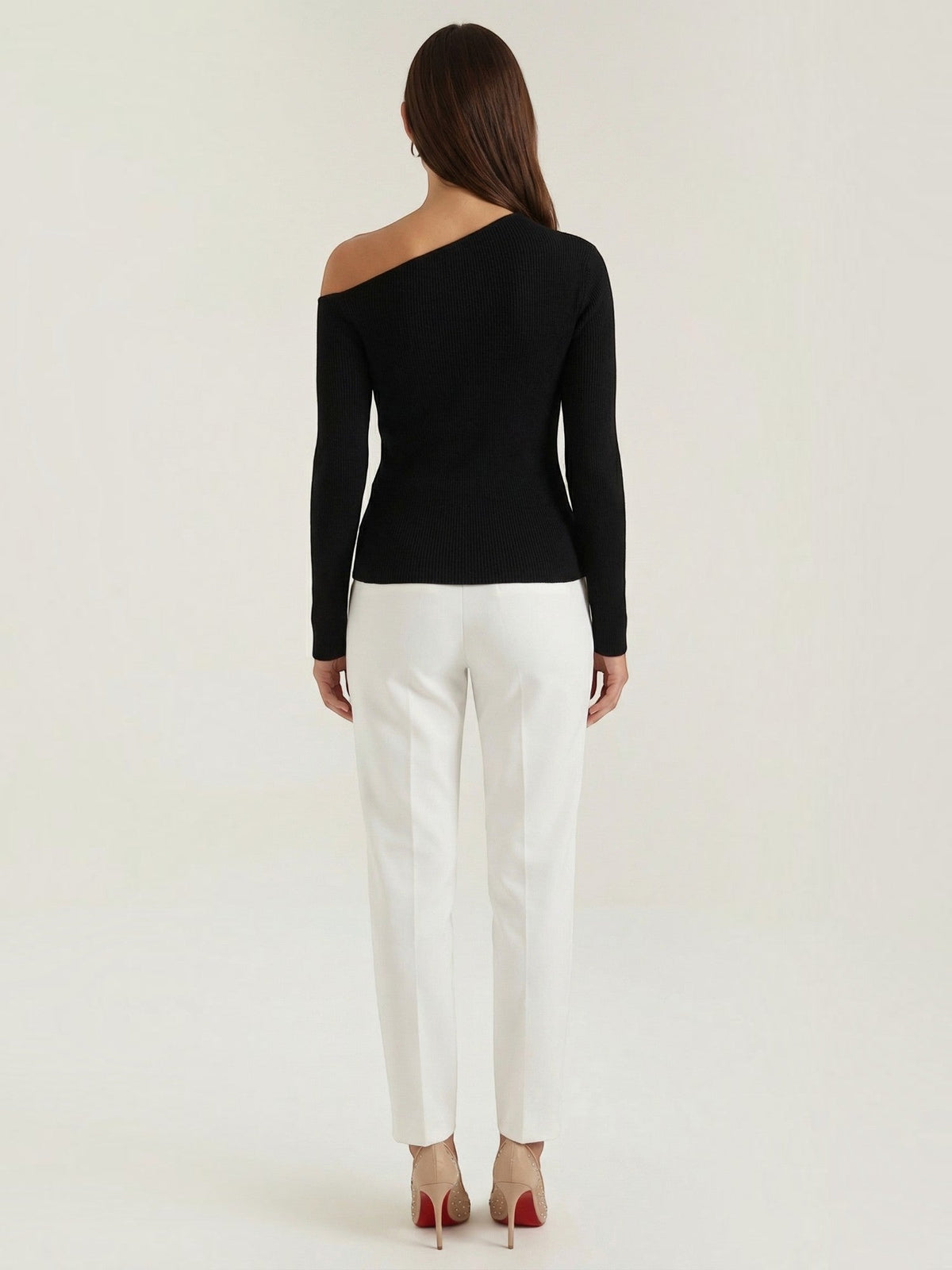 Shirley Haut Côtelé Asymétrique