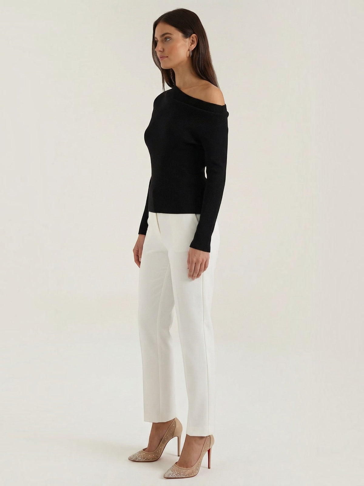 Shirley Haut Côtelé Asymétrique
