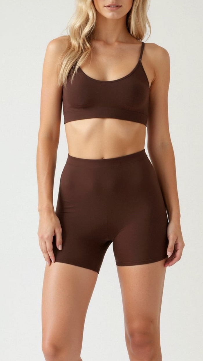 Shorty sculptant mi-cuisse sans couture