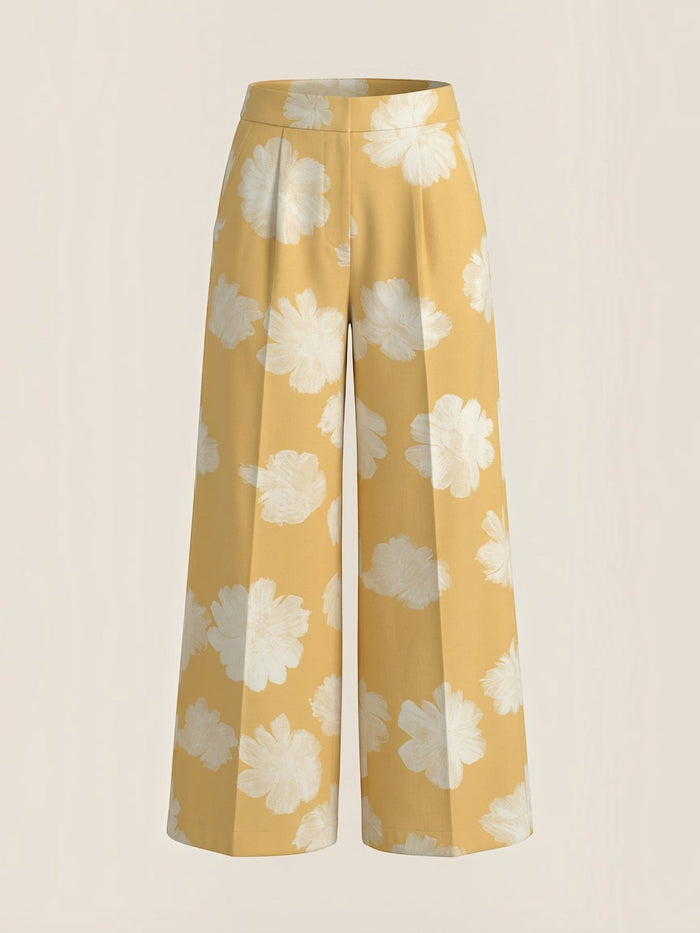 Susan Pantalon À Motif Fleuri