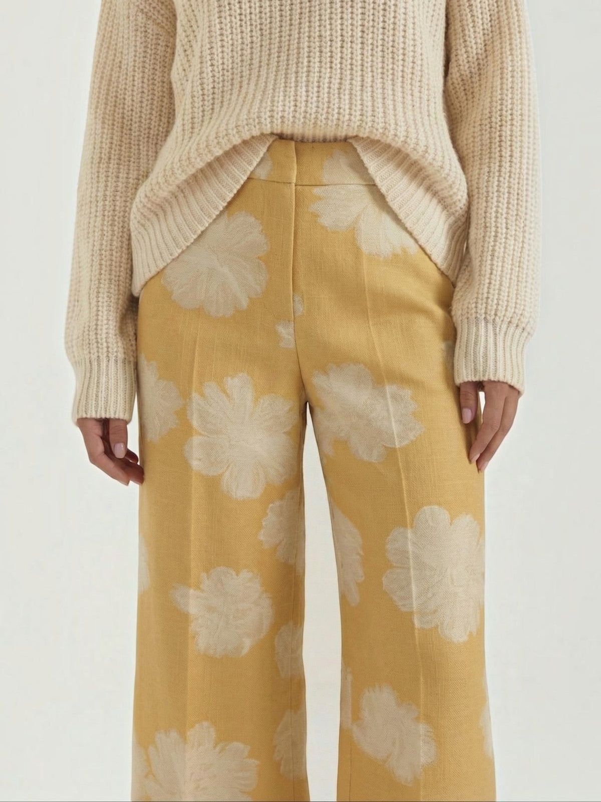Susan Pantalon À Motif Fleuri