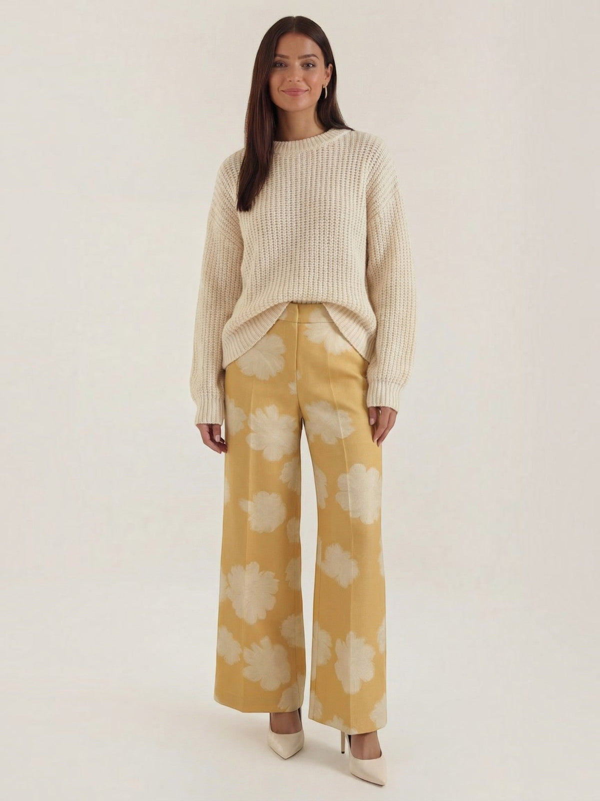 Susan Pantalon À Motif Fleuri
