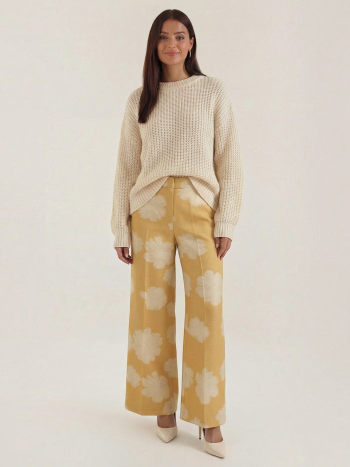 Susan Pantalon À Motif Fleuri
