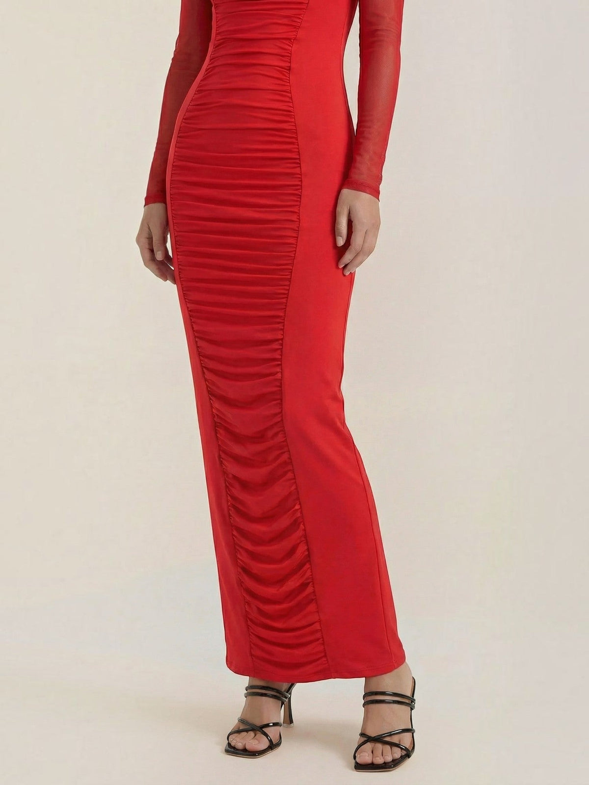 Susanna Robe Longue Froncée