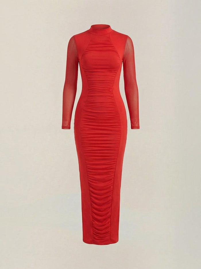 Susanna Robe Longue Froncée