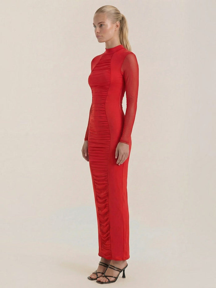 Susanna Robe Longue Froncée