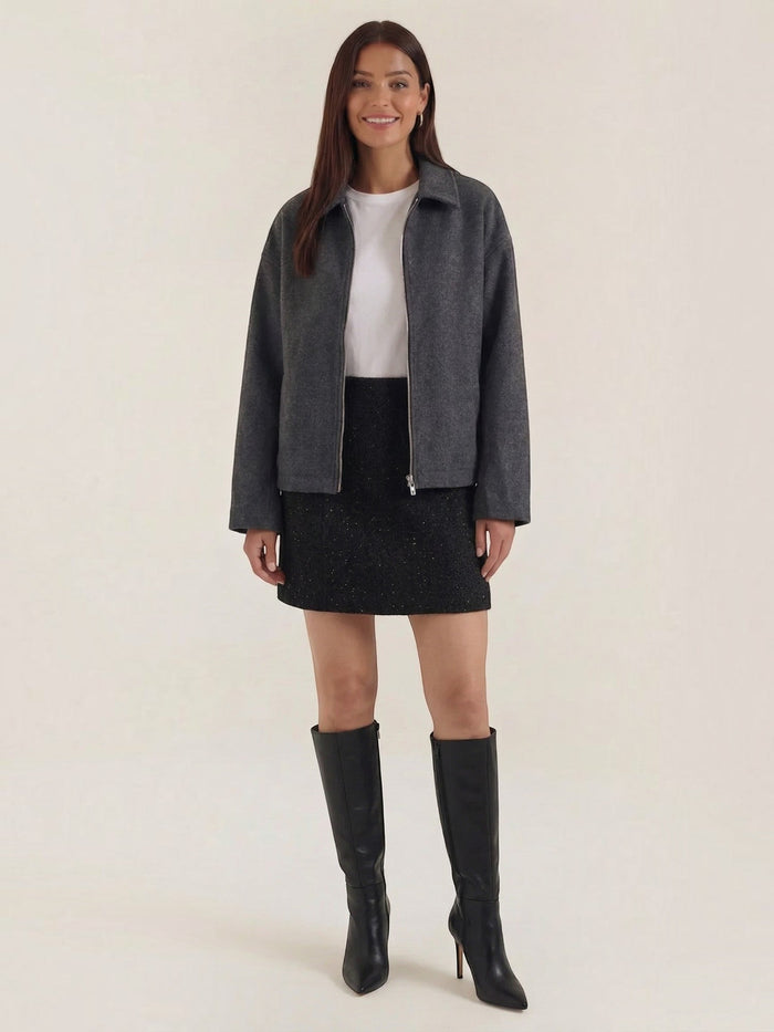 Teresa Kurzjacke mit Reißverschluss