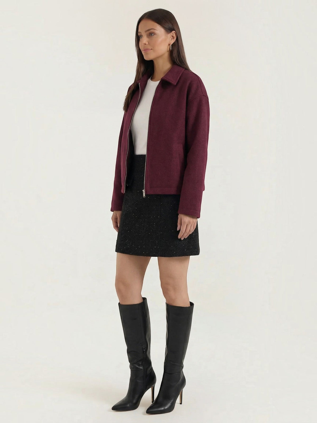 Teresa Kurzjacke mit Reißverschluss