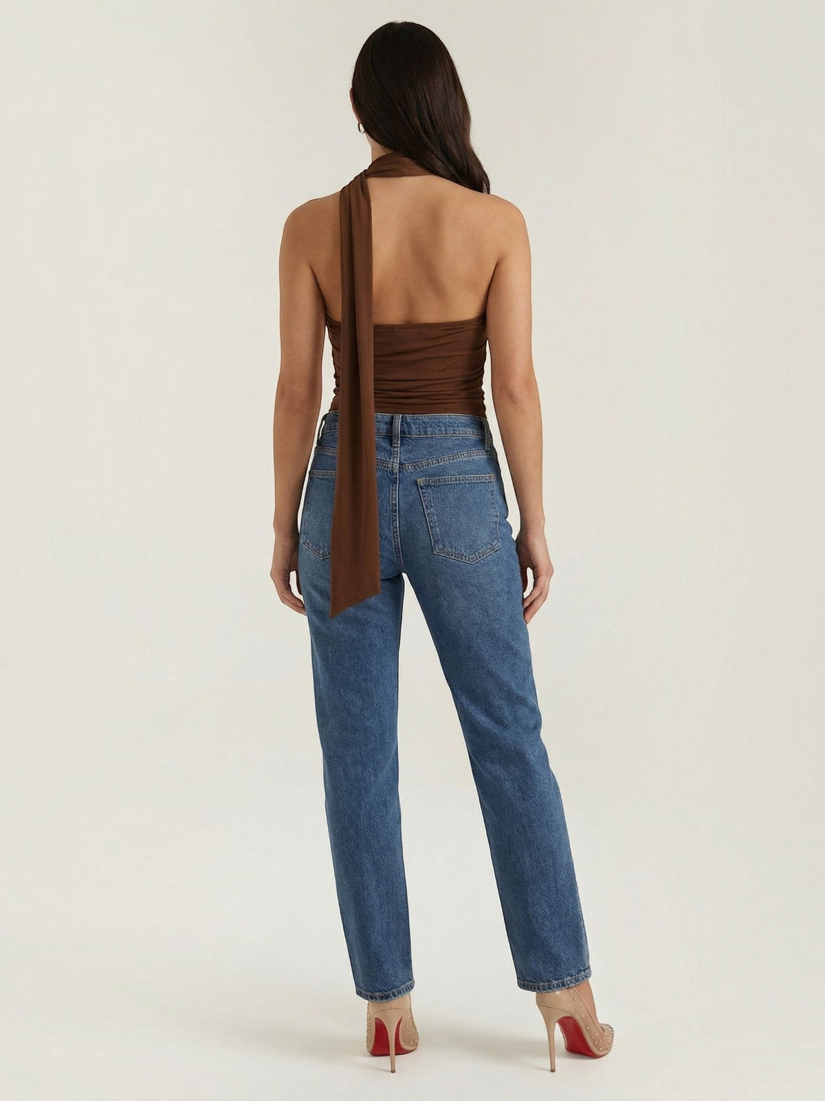 Thalia Top Dos-Nu À Profond Décolleté En V