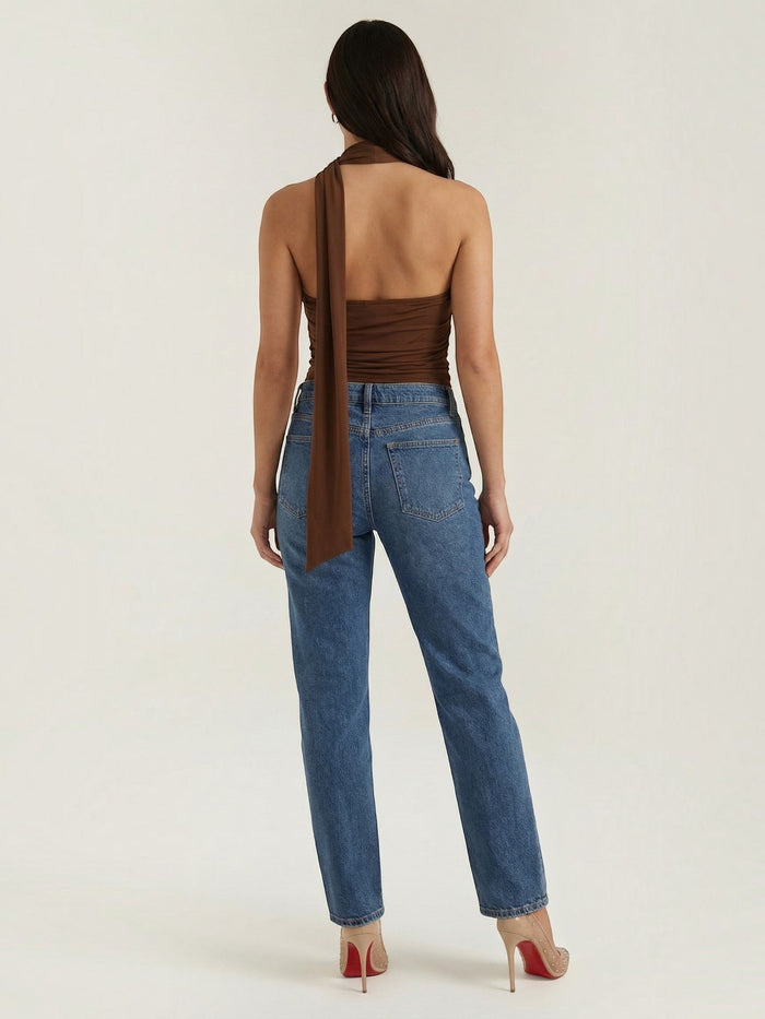 Thalia Top Dos-Nu À Profond Décolleté En V