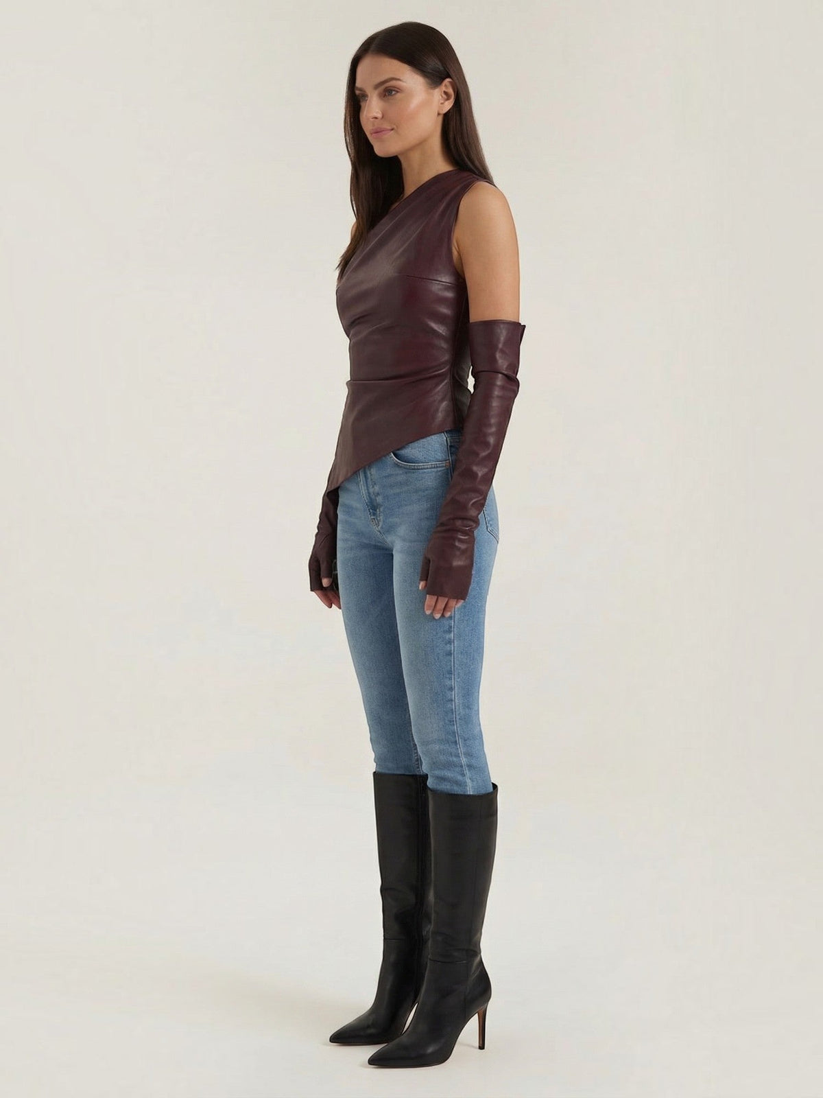 Ulyssa Top Asymétrique À Une Épaule