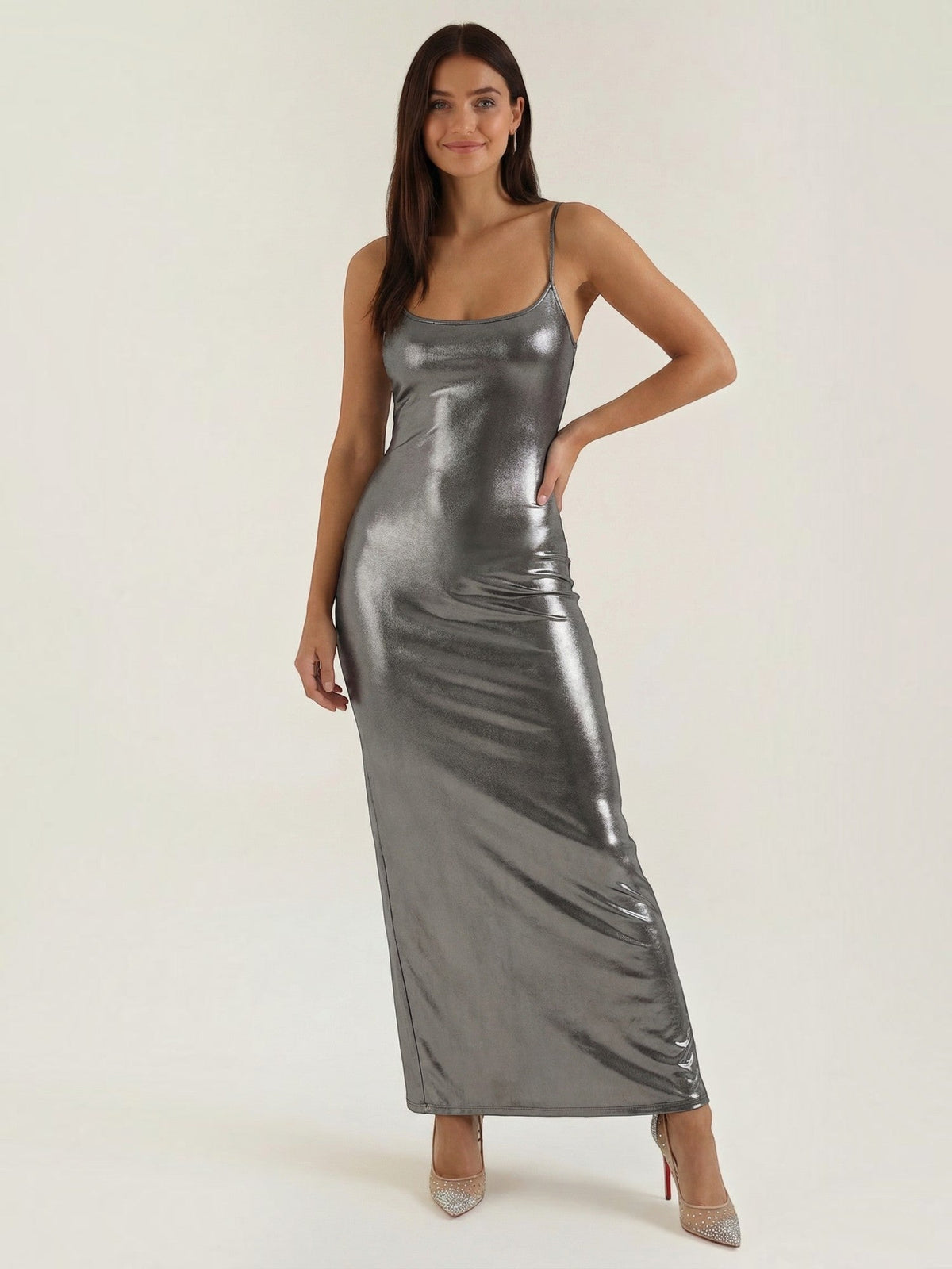 Uma Robe Longue Près Du Corps