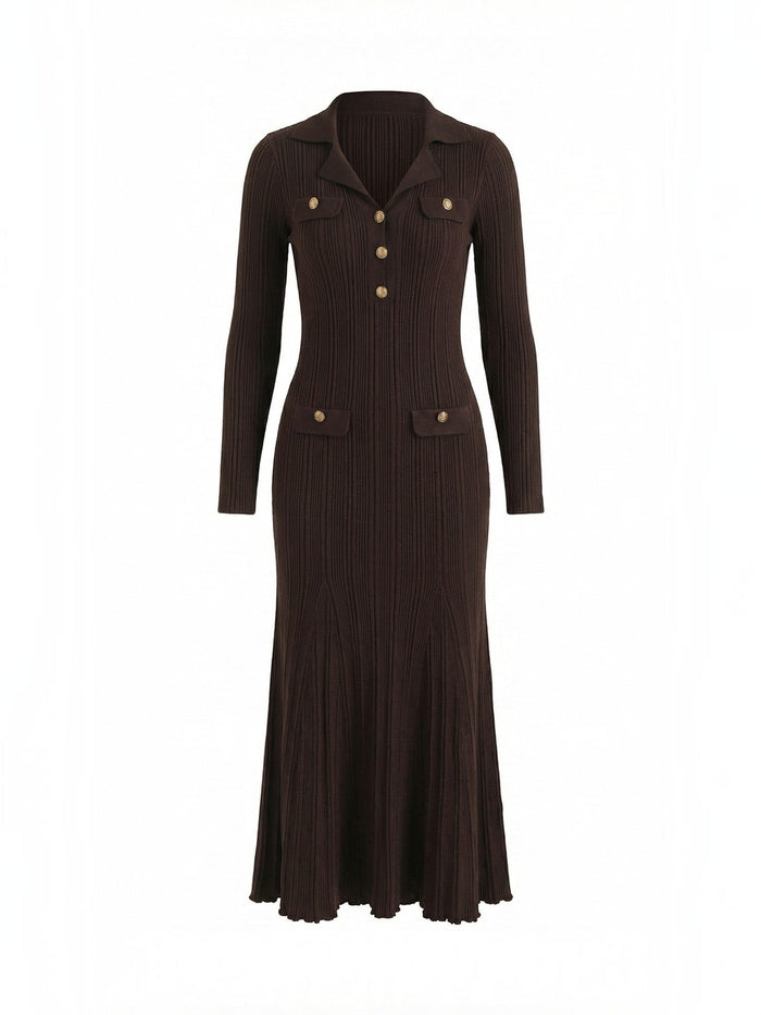 Veronica Robe Longue En Maille