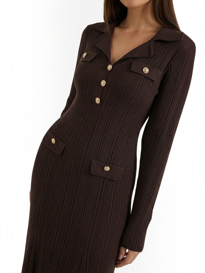 Veronica Robe Longue En Maille