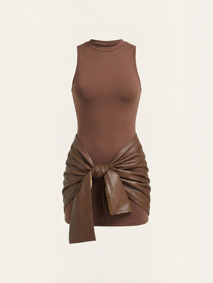 Vickie Robe Mini Drapée