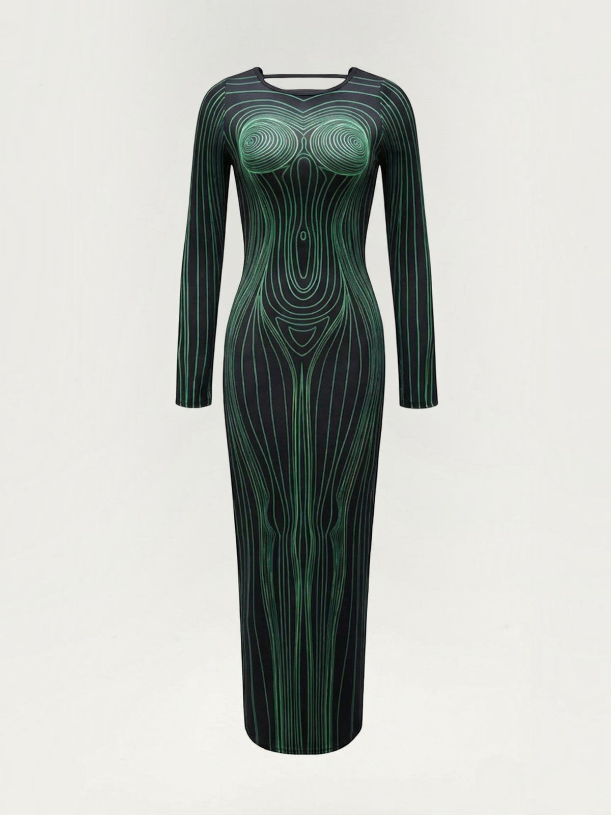 Xiomara Robe Longue À Motif Corps