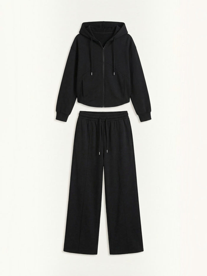 Yolanda Ensemble Sweat à Capuche Et Pantalon Large